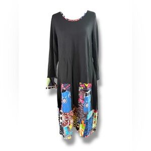 Orientique “Guillaume” Patchwork Dress with Pockets